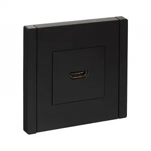 Переносите цифровое видео и аудио с помощью розетки HDMI серии FP140. Высокое разрешение и элегантный черный цвет для вашего дома. ✨