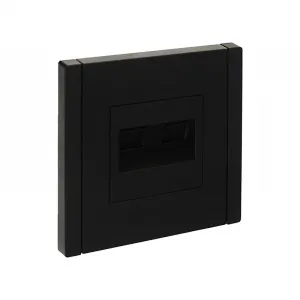 Компактная компьютерная розетка 2xRJ-45 Cat.5e в черном цвете идеально подходит для вашего сетевого подключения. Убедитесь в качестве сегодня!